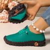 Hand-stitched Microfiber Leather Mother Shoes Casual Shoes Wear-resistant Flat Sole Single Secondary Second-class Women's Shoes