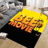 Bee Movie Home Sofa Decoration for Living Room & Bedroom, Non‑Slip Play Flannel Floor Mat for Game Room