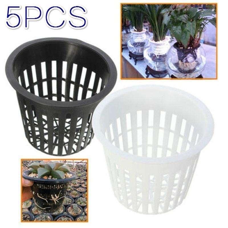 5 Pcs Plastic Plumbing Water Culture Vegetables Set Basket Soilless Cultivation Planting  Cultivatio белый