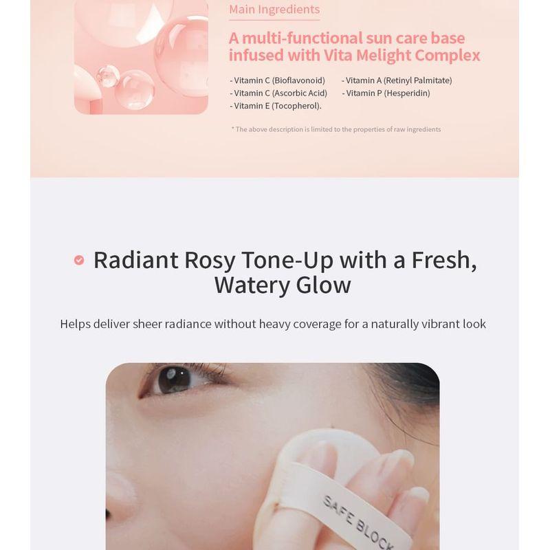 MISSHA - Safe Block RX Rosy Tone Up Sun Cushion