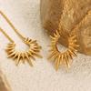 Unique Sun Pendant Necklace for Women 18K Gold Plated No Fade Women's Necklace Fashion Luxury Jewelry