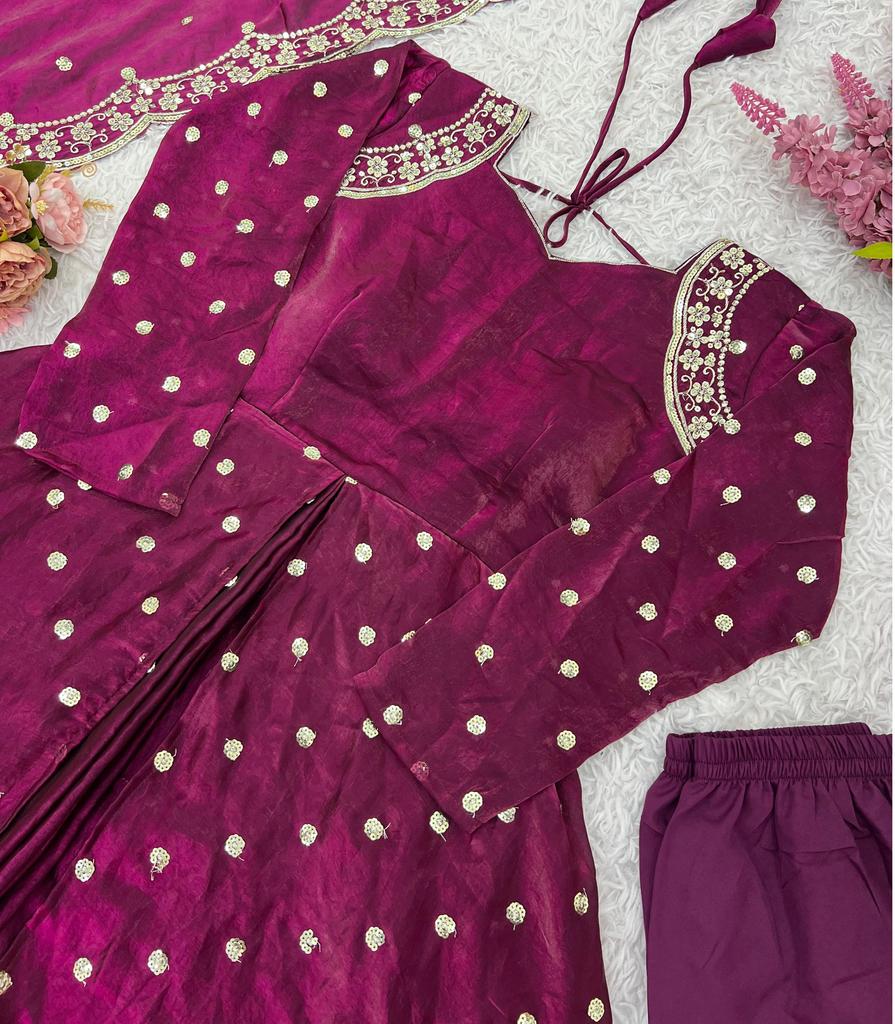 Damen Designer Party Wear Look Kleid Dupatta Hose Set Indischer Bollywood Salwar Anzug Kleid