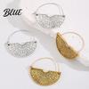 Exaggerated Semicircle Earrings 1 Pair Women Retro Bohemia Style Drop
