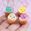 30pcs Luminous Mini Easter Chicken Egg Decorations Plastic DIY Crafts for Holiday Party Basket Filling