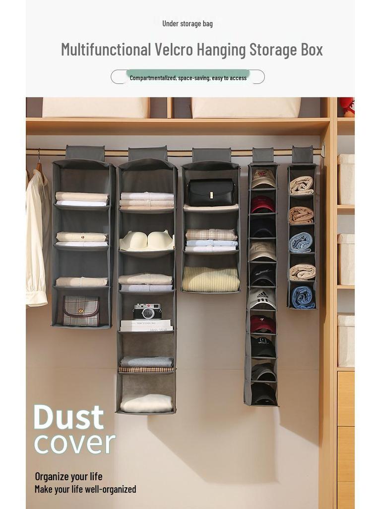 Foldable Multi-Layer Clothing & Sock Storage Hanging Bag