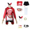 Exquisite Genshin Impact X Pizzahut Amber Eula Wig Cosplay Costume For Halloween