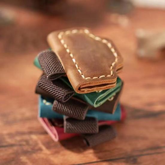 Personalized Magnetic Bookmark Faux Leather Page Holder with Pen Clip Retro Logo Bookmark for Journals Notebooks Book
