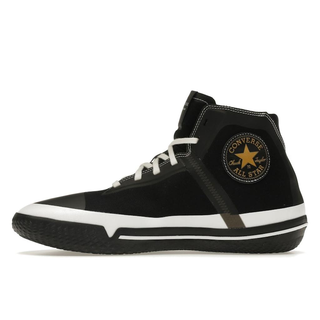 Converse All Star Pro BB High Black White Unisex Sneakers Gold 170423C