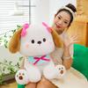 Cute Puppy Doll Healing Tie Bow Doll Sleeping Throw Pillow Bed Plush Toy Birthday Gift