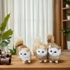 Cute Realistic Kitten Plush Toy - Soft Stuffed Cat Doll, Lifelike Fake Animal Toy for Kids Girls, Valentine's Day Birthday Gift
