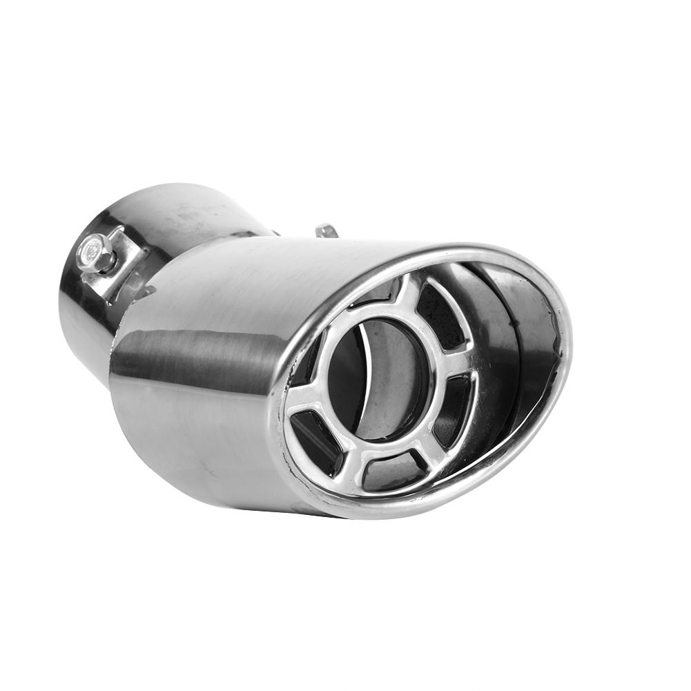 1 Pcs Universal Rear Round Stainless Steel Auto Exhaust Muffler Tail Pipe Tailpipe Trim Tip