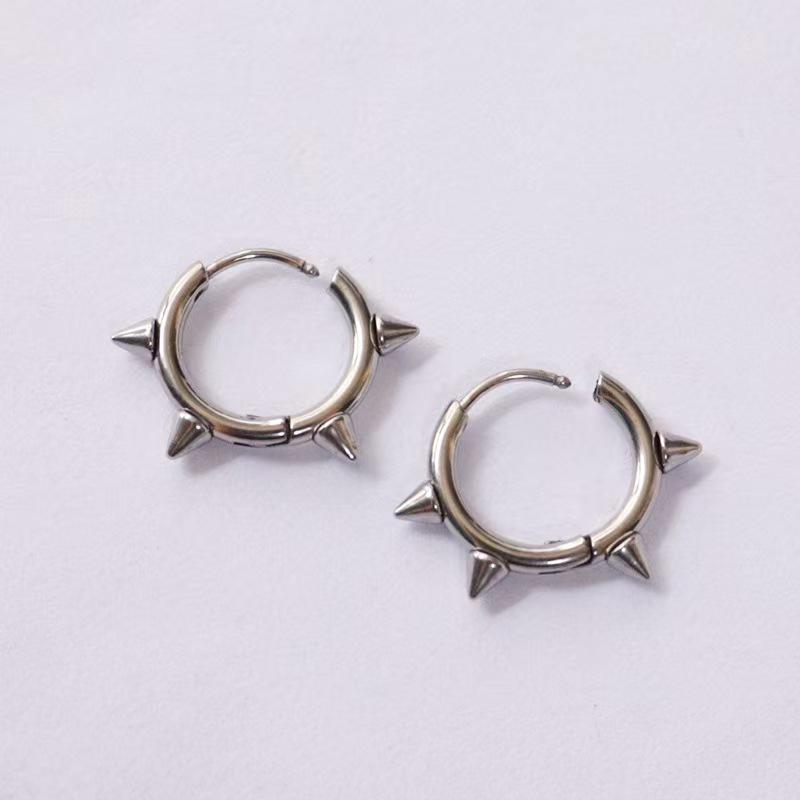 Punk Rivet Goth Earrings Women Earrings Geometric Hip-Hop Personality Earrings