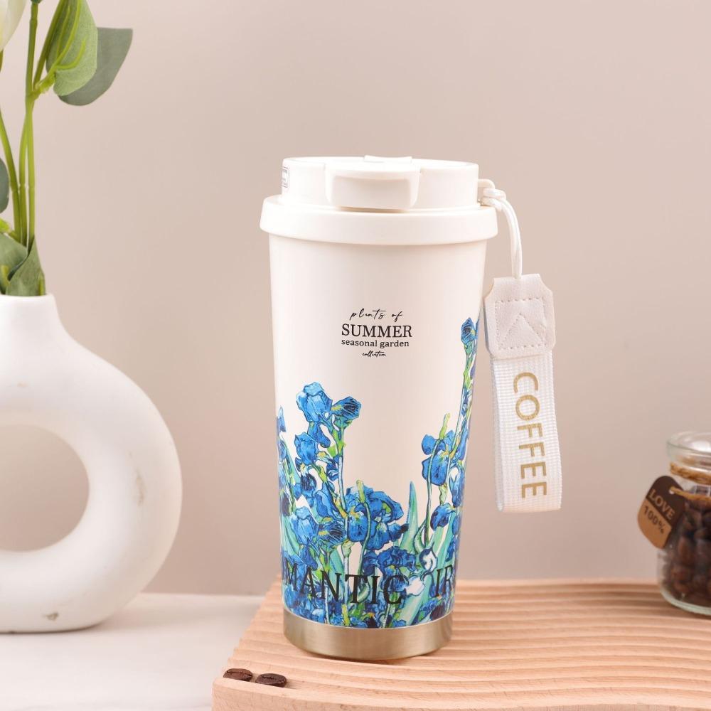 

Valley Flower Мила пляшка для води з соломинкою 500 мл Дорожня пляшка-термос Різдво Style 6