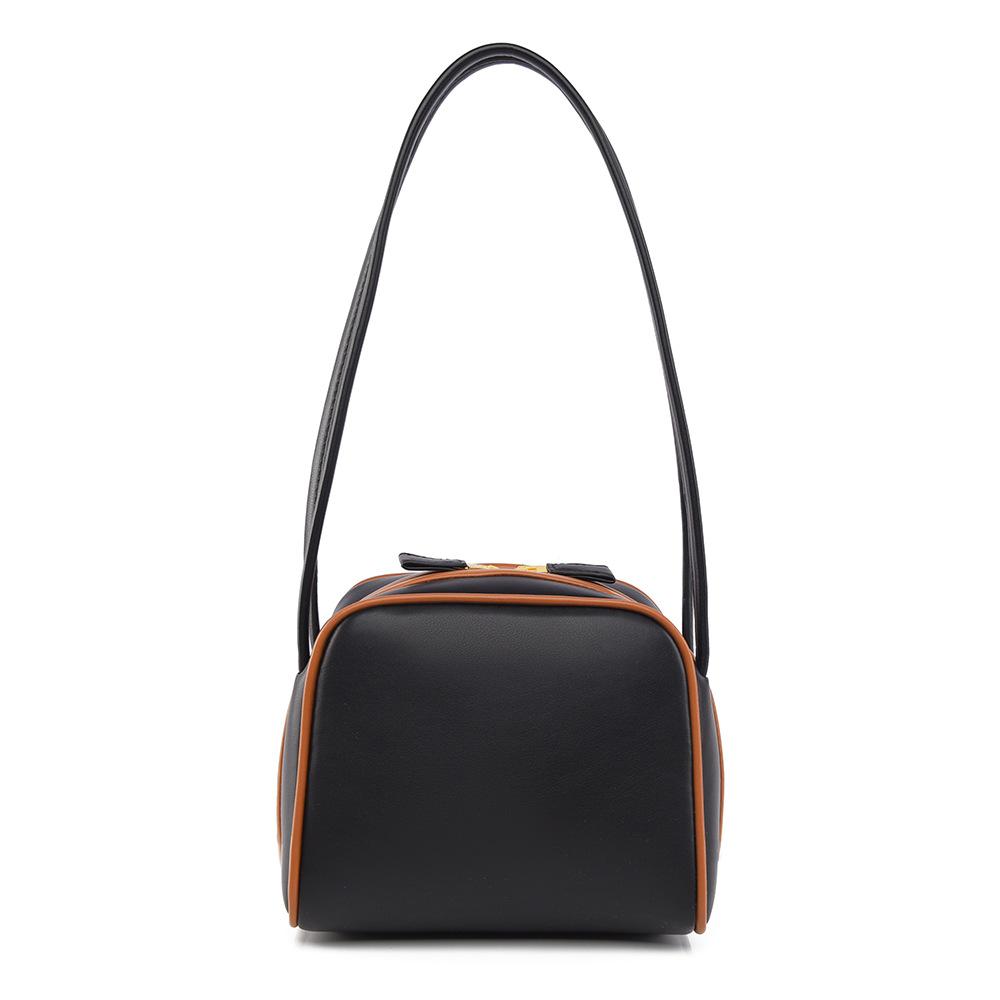 Single Shoulder Bag, Women's Tofu Bag, High-end Sense, Contrasting Color, Fashionable Bag, Women's Simple Commuting Armpit Bag