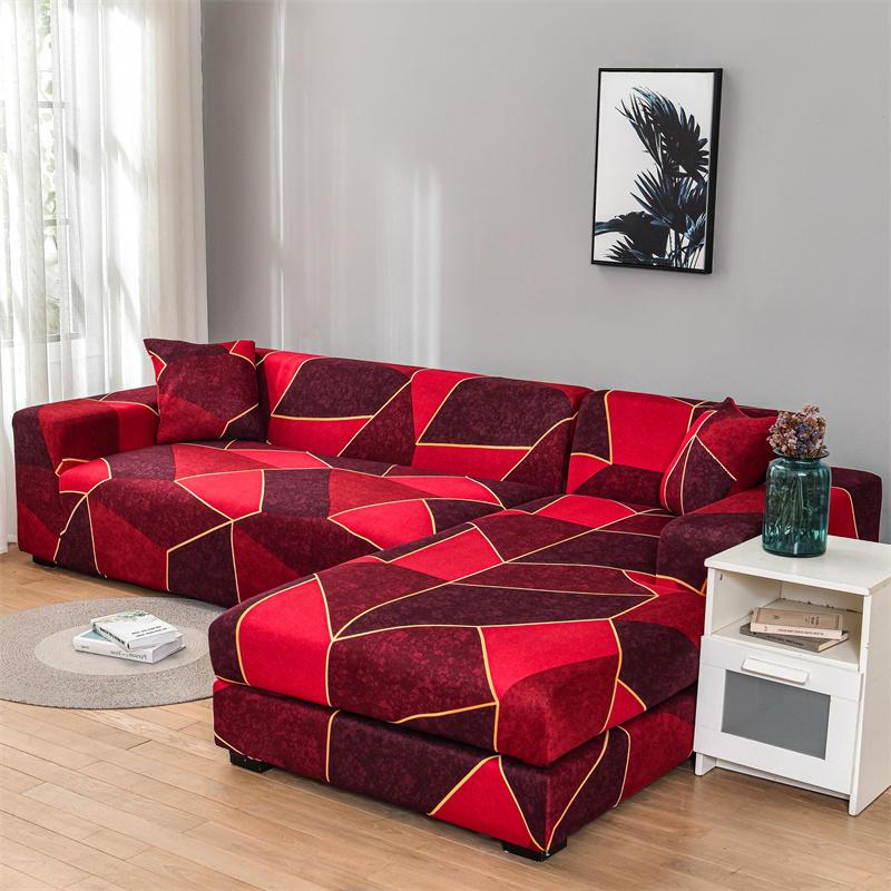 Please Order 2Pieces If Is L-shaped Corner Chaise Longue Sofa Cubre Sofa Elastic Couch Cover Stretch Sofa Covers for Living Room