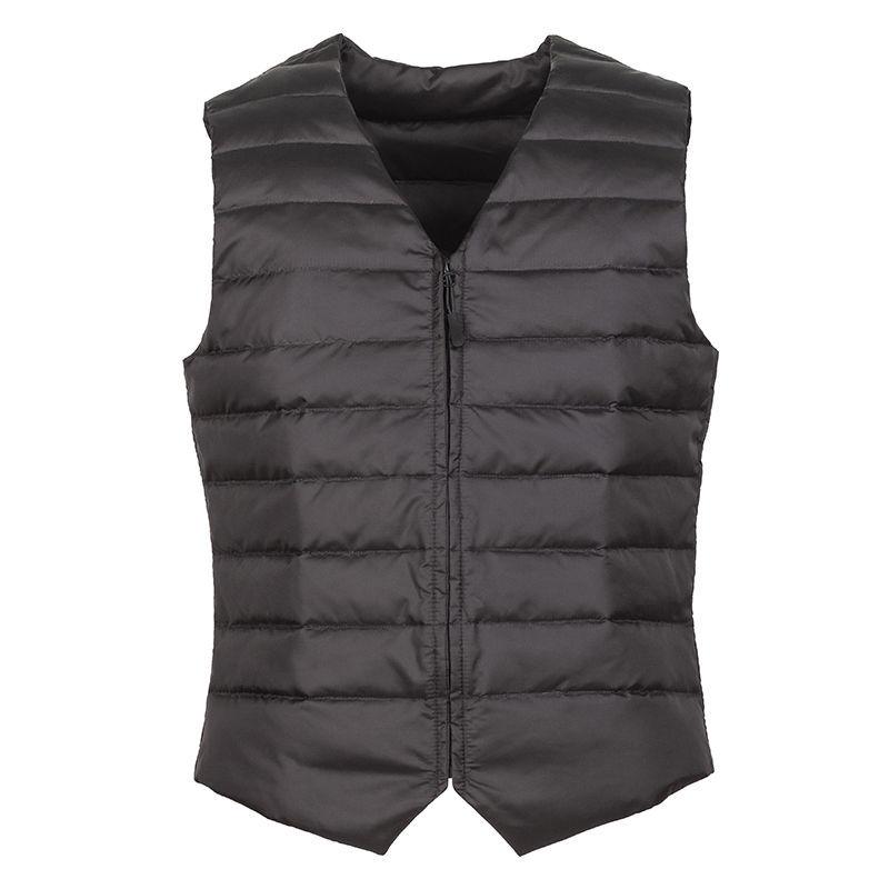 Vest Men's Thin V-neck Down Cotton Warmth Cold Protection for Young Middle-aged Fashion Korean Style New Vest