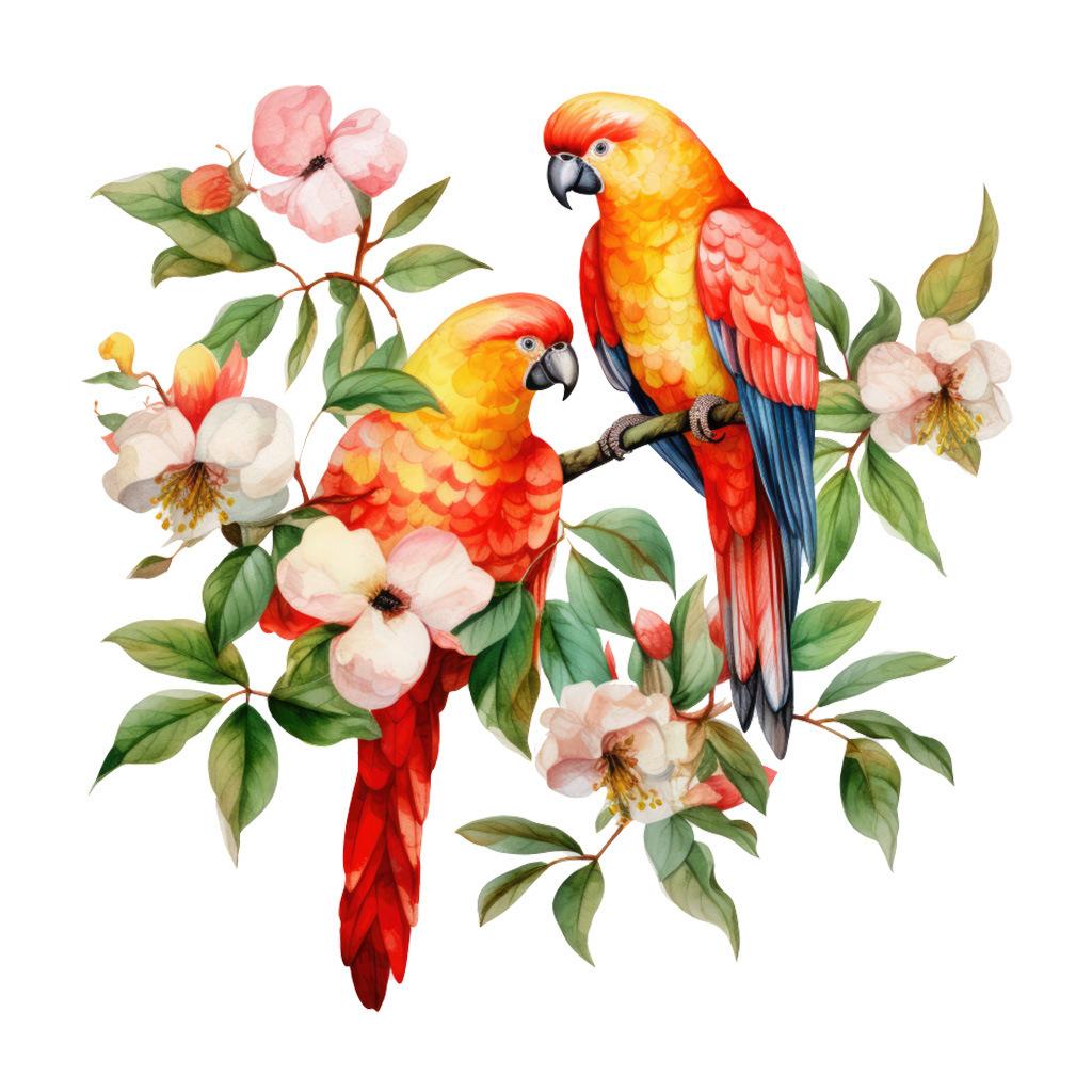 Autocolante Statice pentru Geamuri cu Ramuri de Primăvară și Păsări Ciopârlite, Decalcomanii Autoadezive din PVC Impermeabile Antistatice, Amovibile, pentru Decorarea Geamurilor și Ușilor de Sticlă de Acasă