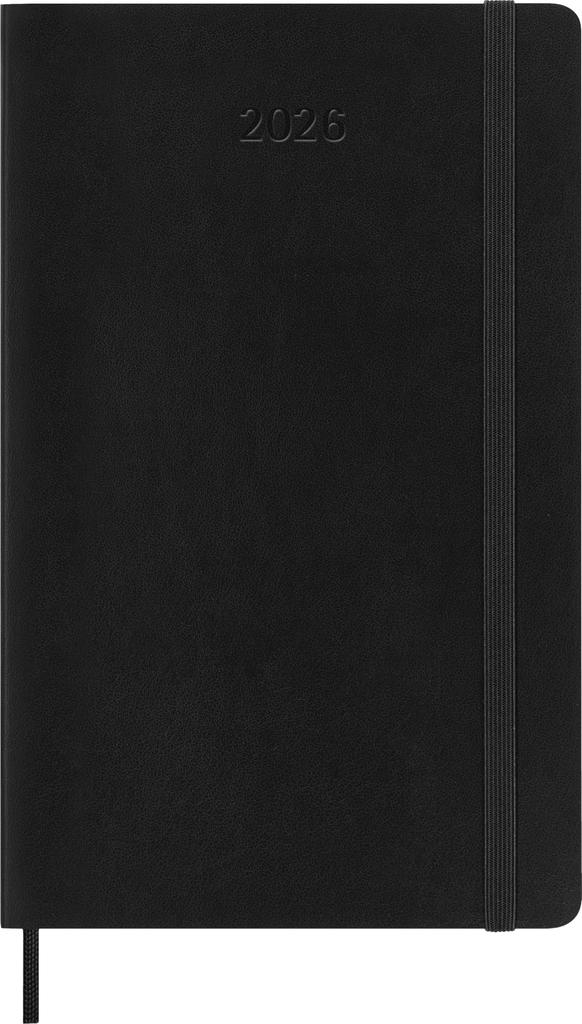 Moleskine 2026 Planner, January Start, 12-Month Monthly Diary, Large Size (13cm x 21cm), Soft Cover, Black, DSB12MN3Y26