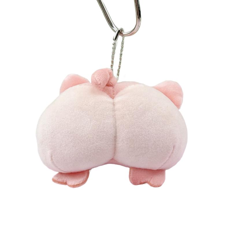 Kawaii Cat Dog Buttocks Plush Keychain Cute Soft Animal Backpack Pendant Lovely Soft Fidget Toy Reduce Stress Doll Birthday Gift