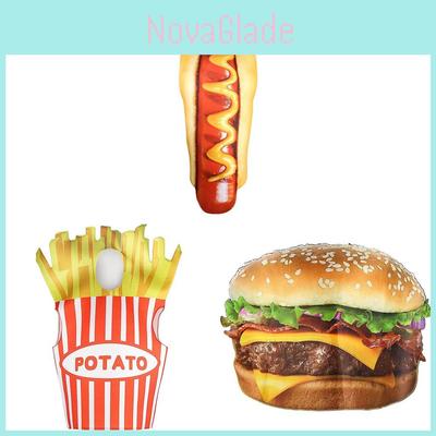 Food Theme Adult Costume Sausage Hamburger Fries Cosplay Outfit For Halloween And Party Fun