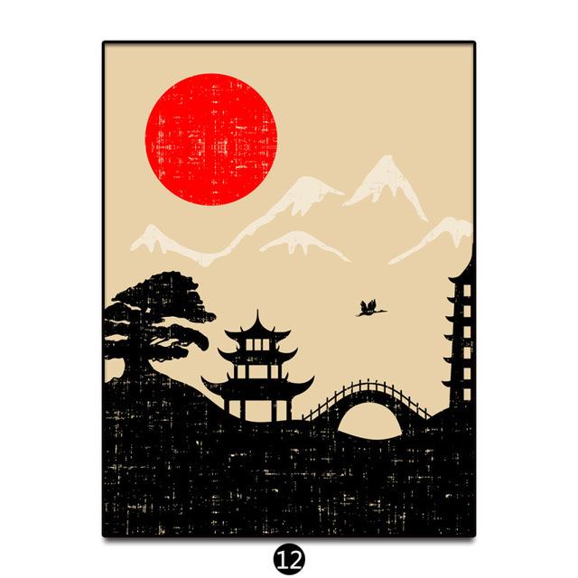 Архитектурный пейзаж в японском стиле