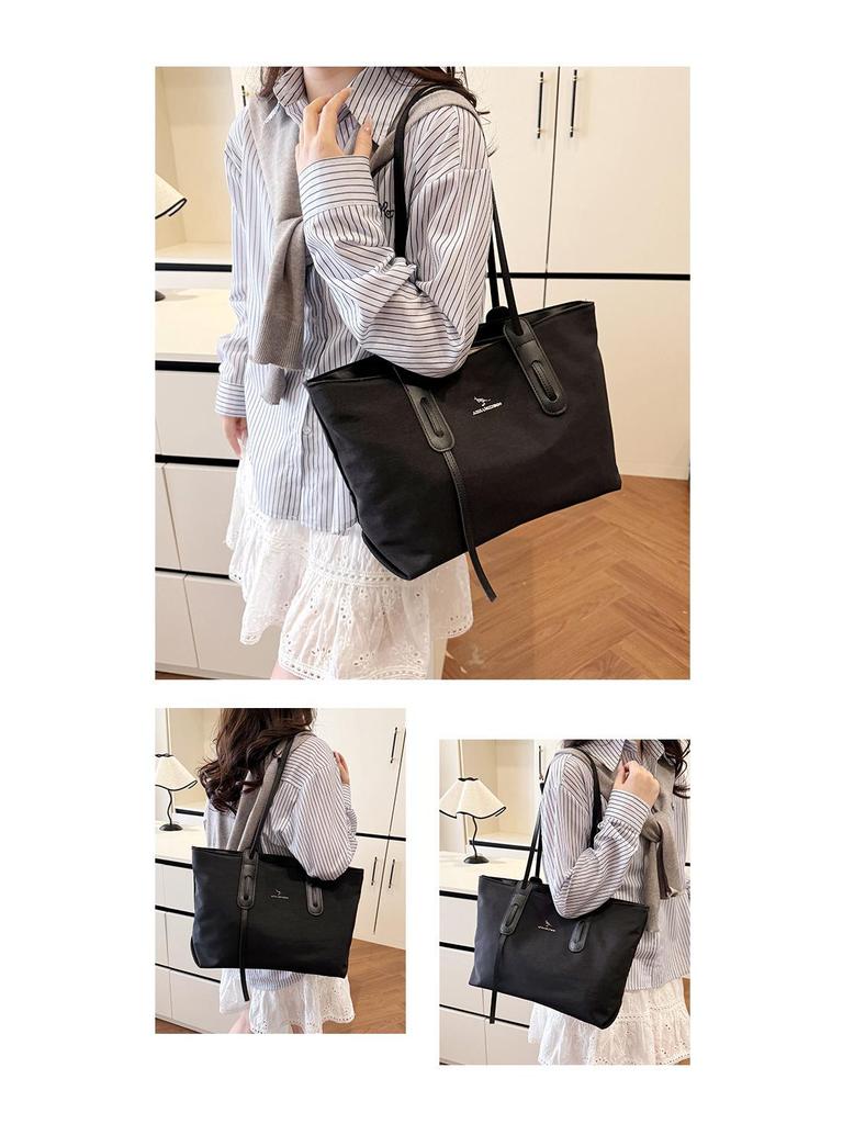 Jesienna Damska Torba Tote Dużej Pojemności - Jednolity Kolor, Wszechstronna, Modna Styl Na Ramię i Pod Ramię