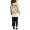 adidas Jachetă cu glugă, culoare uni, cu șnur, pentru femei, îmbrăcăminte exterioară, bej IK9893