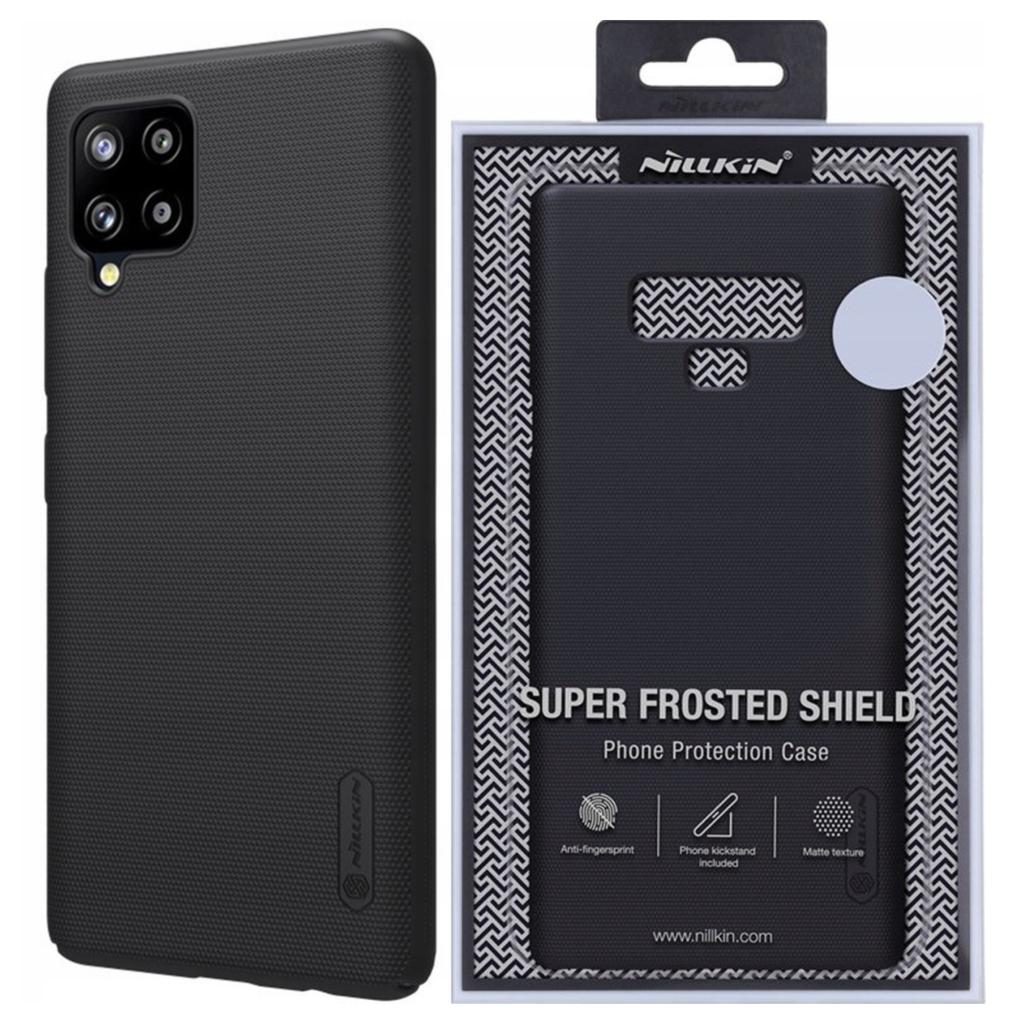 Nillkin Super Frosted Shield Wzmocnione Etui Pokrowiec Samsung Galaxy A42 5G Czarny