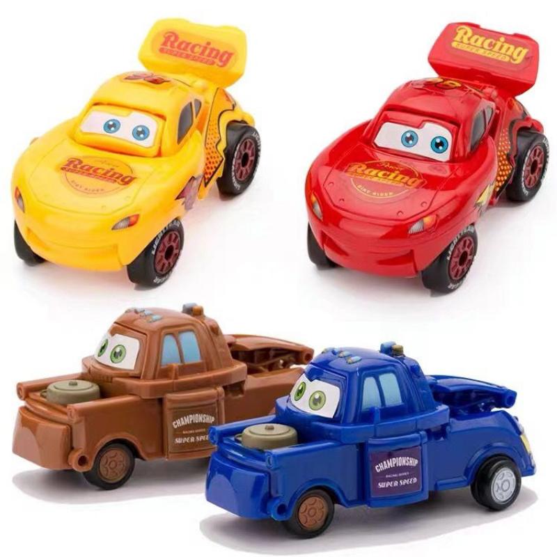 Disney Toy Story Cars Action Figure Transforming Car Lightning Mcqueen Children Racing Car Deformed Eggbirthday Christmas Gift