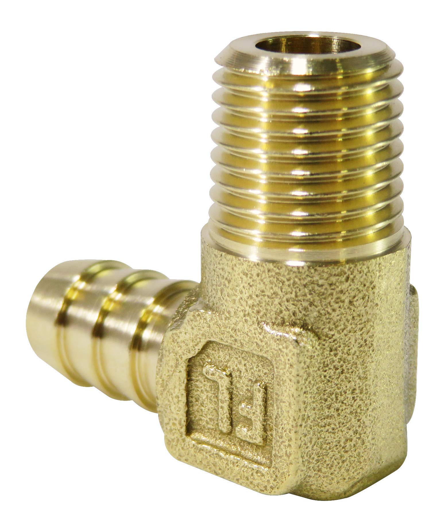 Flowbar (RoHS) Brass L-Shaped Hose Nipple GHNL(R)-0111 1/8 x 10.5