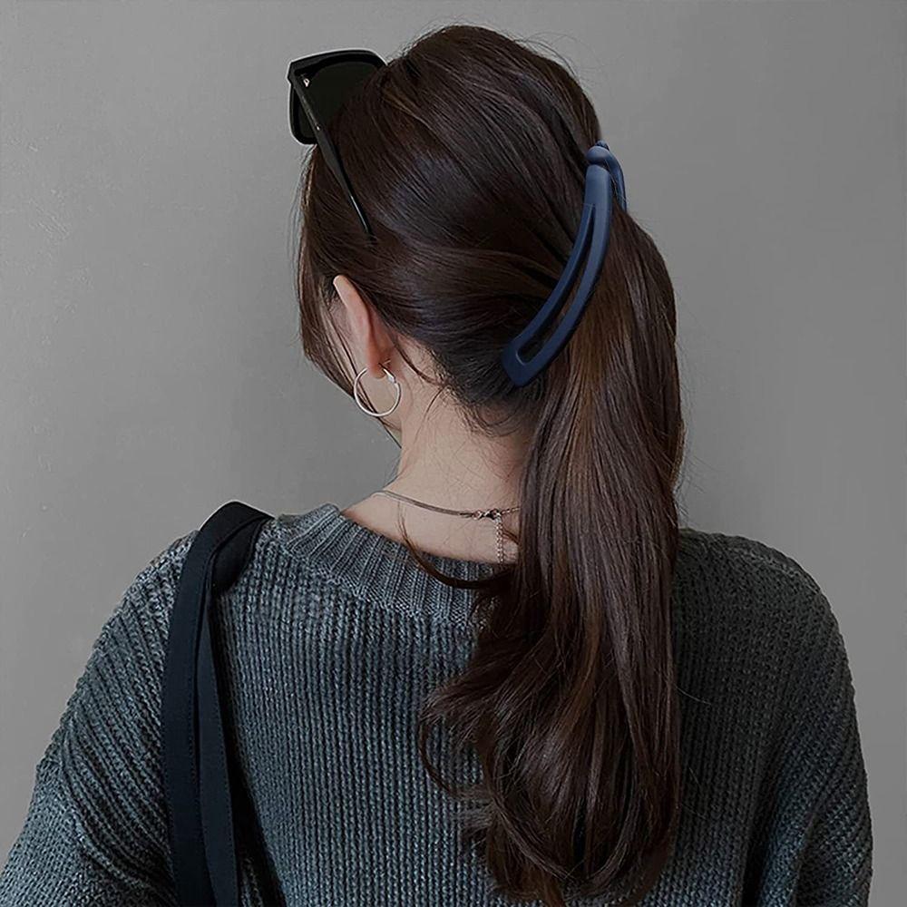 Style Hair Claw For Girl For Women Ponytail Holder Matte Banana Clip Hair Accessories Vertical Clip