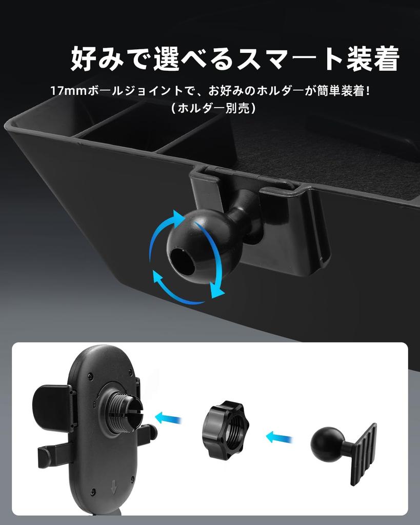 LANGBEAN Toyota Noah Voxy 90 Series Navigation Storage 90 Series Voxy Console Easy ABS No Small Item Car Interior 90 Series Noah Custom Part Box,