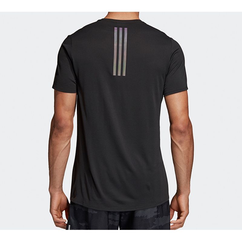 adidas Męska koszulka z krótkim rękawem do biegania Czarna CG1130