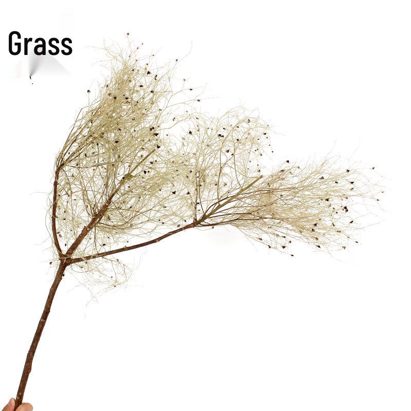 Dried Preserved Flower Bouquet with Color-Absorbing Mist Lover and Silk Dragon Beard Grass.