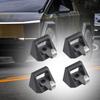 4Pcs L Track Cleat Hooks,Replace Upgraded Heavy Duty,Tie Down Point Aluminum Alloy Bed Rail Track Hooks for Tesla 2024+