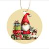 Cute Gnome with Christmas Gift Boxes Acrylic Christmas Tree Ornament Holiday Hanging Decor Festive Xmas Tree Ornament New Year Party Decoration