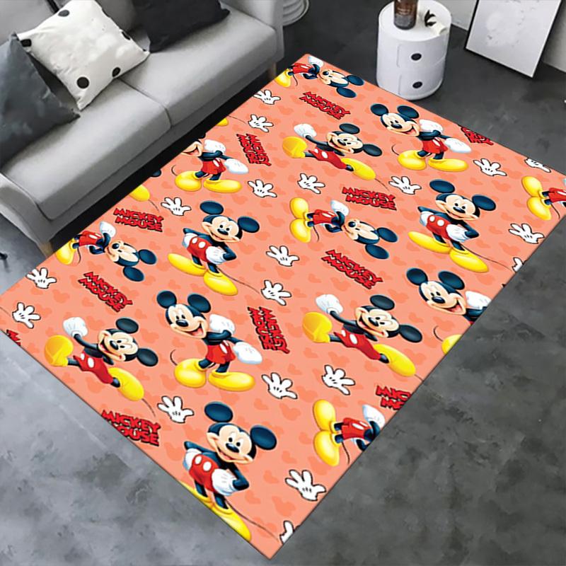 Mickey Mouse Patterned Office Carpet, Desk Mat Rug Gift for Home Decor, Birthday Present, Perfect for Playroom or Study Area (Mickey Mouse T