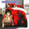 Naruto Anime Character Pattern Bedding Home Decoration Birthday Gift (1 * duvet cover + 2 * pillowcase, without core)