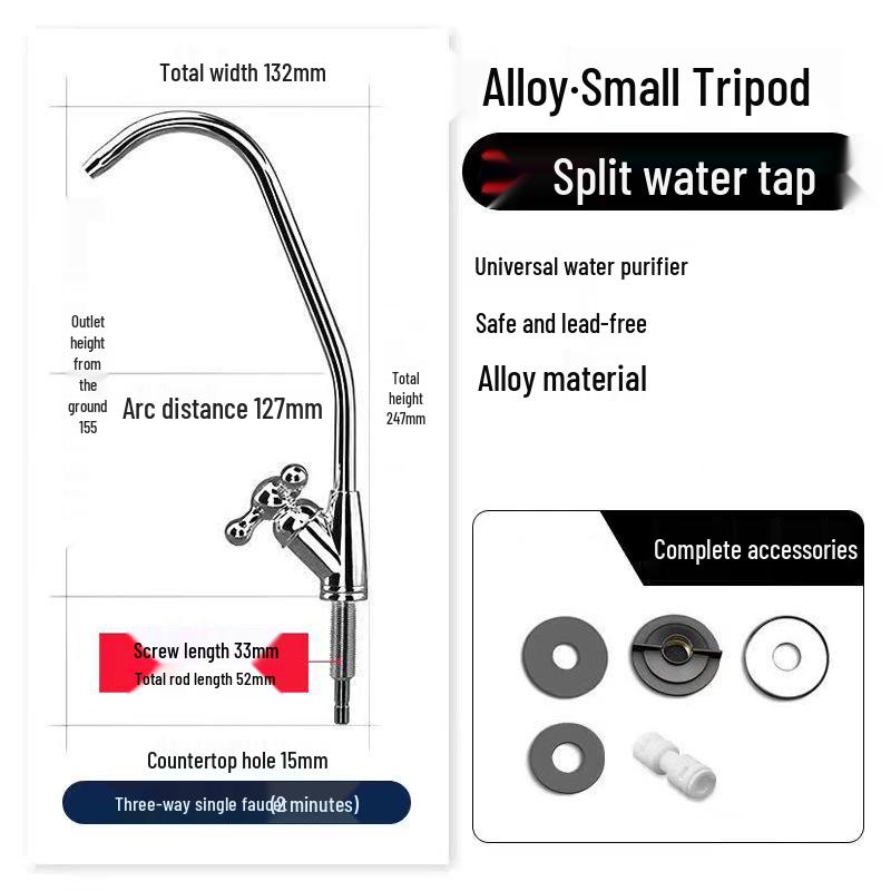 304 Stainless Steel Kitchen Faucet Water Purifier Filter - Universal 1/2 Inch