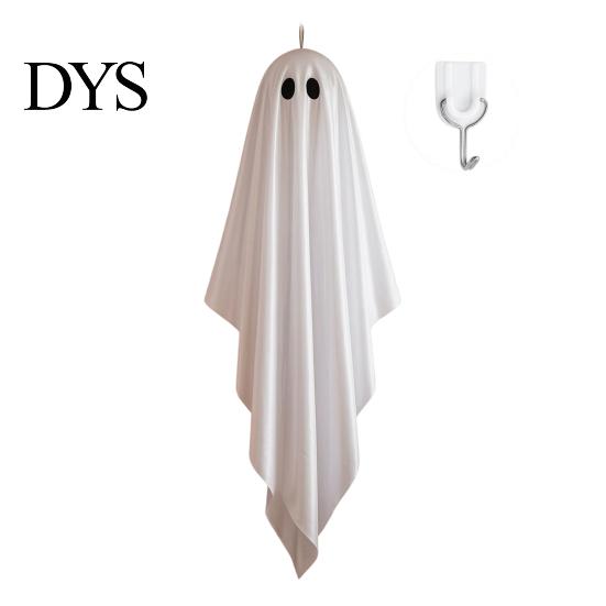 Spooky Hanging Ghosts Halloween Ghost Decoration, Outdoor Large with Hook Terrace Decor for Tree, Front Yard, Patio, Lawn, Garden, Haunted House