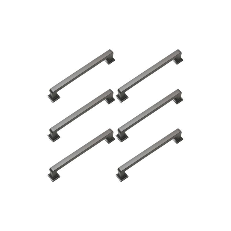 Strong Zinc Drawer Pulls with Heavy Duty Construction 6pcs for Longevity in Kitchens & Bedrooms High Use Zones