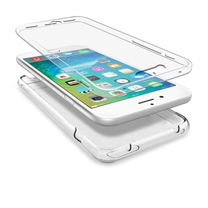 Full Case - iPhone - 7 Plus - Silicone GEL - Transparent - Shockproof Protection