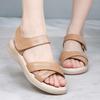 Flat-bottomed Fashion Sandals Women's Comfortable Soft-soled Non-slip Beach Shoes Youth Large-size Beef Tendon Soles Retro Maternity Shoes