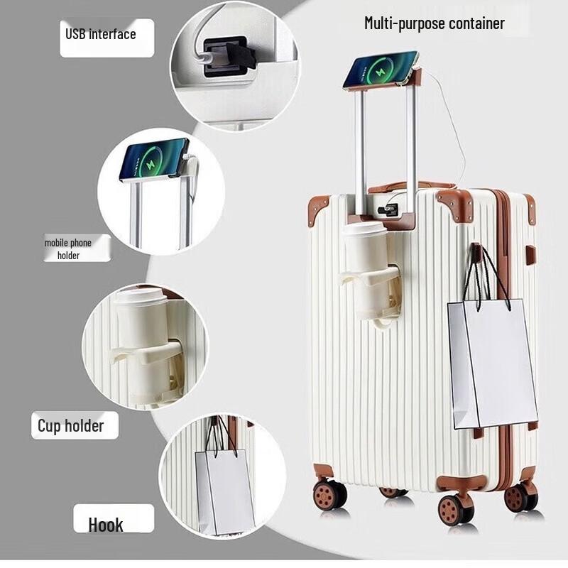 KINGSGEAR K1808 Multifunctional Spinner Luggage
