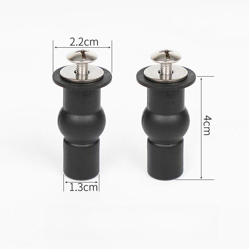

For Nuoshen 2/4 Pack Toilet Seat Screws, Hinges, Rubber Top Nuts, Fixings, Blind Hole Fittings