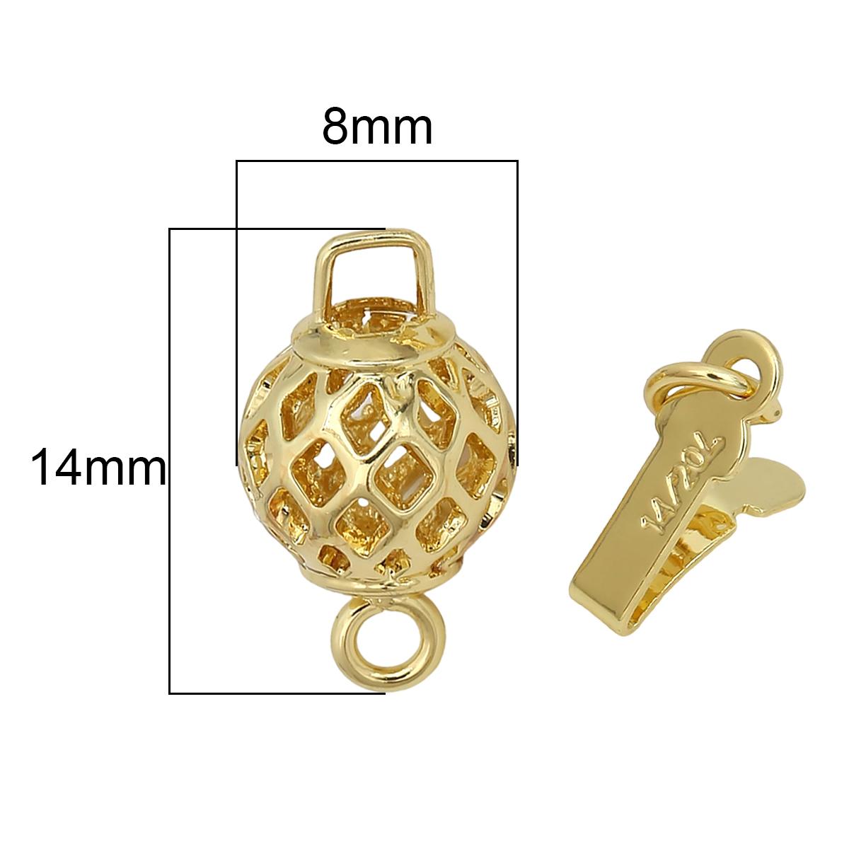 

Медная арбузная застежка, разъем для браслета, ожерелья, сделай сам, фурнитура для изготовления ювелирных изделий 01 золотой