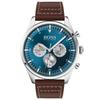 1513709 Reloj Cronógrafo Pioneer para Hombre Esfera Azul Correa de Cuero