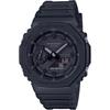 Casio G-Shock GA-2100-1A1 Analog-Digital All Black Men's Watch Carbon Core Guard