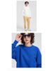 Unisex 430g Heavyweight Round Neck Sweatshirt - Solid Color, Basic Style, High-Quality Cotton Feel