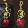 Fruit Keychain Bag Fashionable Apple Pendant Key Ring Unique Accessory
